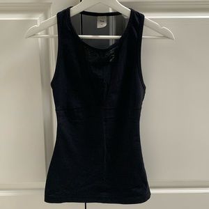 Aritzia TNA Black Mesh Top Size XS